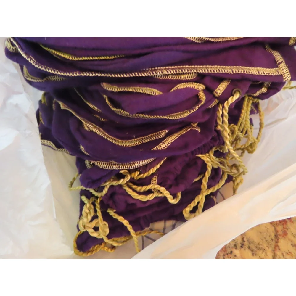 Huge Lot 80 Crown Royal Purple Drawstring Bags 8